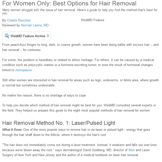 best options for hair removal